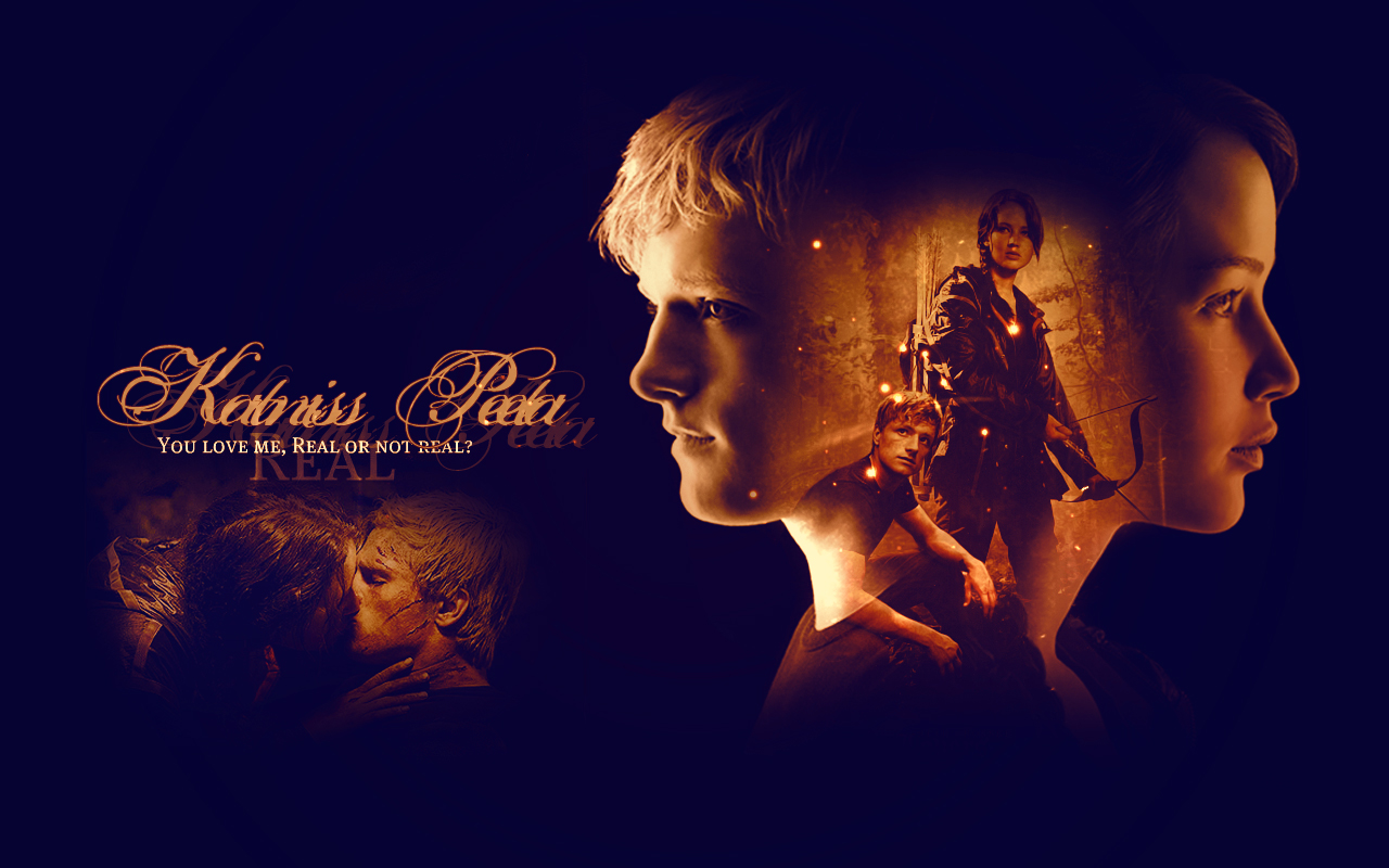 Peeta/Katniss Wallpaper - Peeta Mellark and Katniss Everdeen Wallpaper  (38714423) - Fanpop
