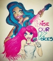 Raise Our Voices (My fanart) - barbie-movies fan art