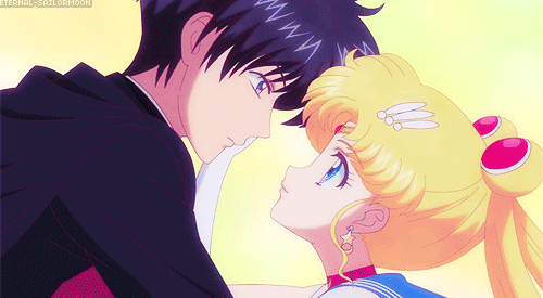 Resultado de imagen para Sailor moon and Tuxedo kamen gif
