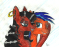 Tsura and Catapult - a gift for Jade - my-little-pony-friendship-is-magic fan art