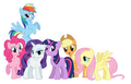 the mane six - my-little-pony-friendship-is-magic fan art