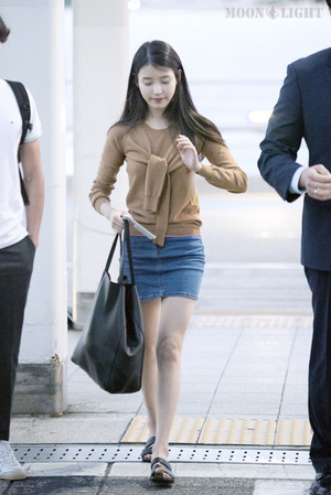  150828 आई यू at Incheon Airport Leaving for Shanghai