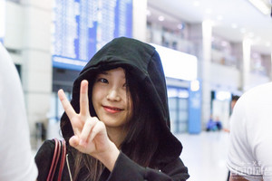  150907 IU at Incheon Airport Returning from Hong Kong
