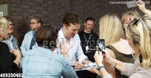  Benedict at stage door signings
