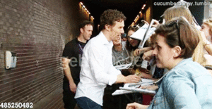  Benedict at stage door signings