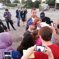 Daniel Radcliffe met fans after shooting IMPERIUM (Fb.com/DanielJacobRadcliffeFanClub) - daniel-radcliffe photo