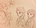 Elsa, Anna and Kai - frozen fan art