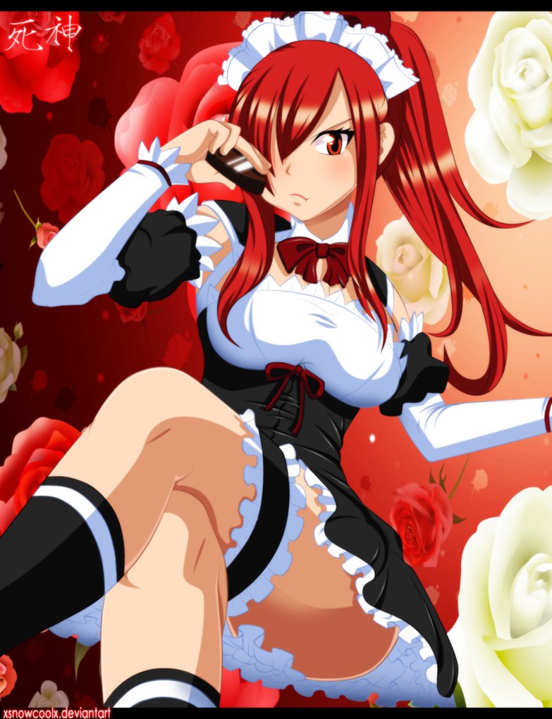 Erza Scarlet Sexy Hot Maid - Sexy, hot anime and characters Fan Art  (38835159) - Fanpop