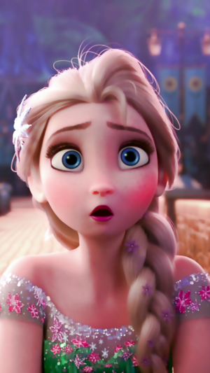  Frozen Fever Elsa phone karatasi la kupamba ukuta