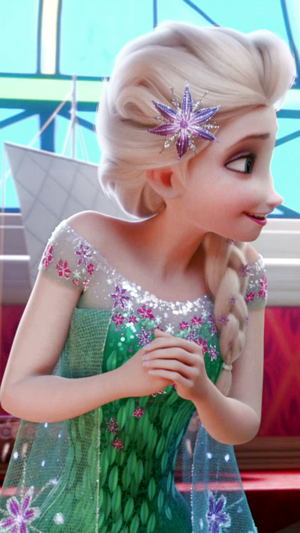  Frozen Fever Elsa phone wallpaper