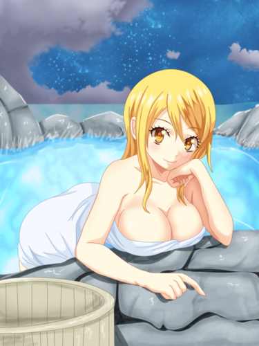 Sexy Hot Anime And Characters Images Hot Spring Lucy Heartfilia Hd Wallpaper And Background