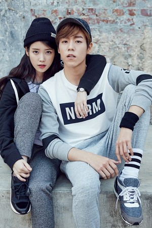  IU and Lee Hyun Woo for Unionbay Fall Wear