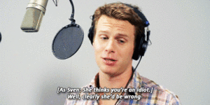  Jonathan Groff as Kristoff and Sven in アナと雪の女王 Fever