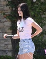 Kylie Jenner got her michael jackson top on and on segway in calabasas - michael-jackson photo