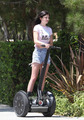 Kylie Jenner got her michael jackson top on and on segway in calabasas - michael-jackson photo