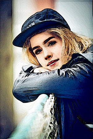  चित्र to Painting Emily Bett Rickards