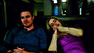  foto to Painting Stephen Amell and Emily Bett Rickards