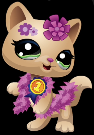  Purple Petals Kitty littlest pet duka lps club 33023070 342 492