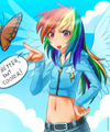 Rainbow Dash~ Human Version - my-little-pony-friendship-is-magic photo