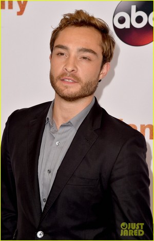  hace Crawford and Ed Westwick Goof Off at ABC's TCA Party