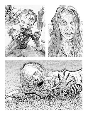  The Walking Dead - Coloring Pages - Walkers