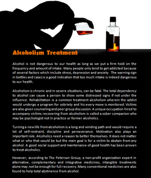  Alcoholism Treatment