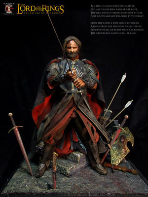  Calvin's Custom 1:6 one sixth scale custom The Lord of the Rings Aragorn as King of Gondor in the fi
