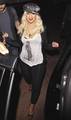 Christina Aguilera wears a shirt of michael jackson - michael-jackson photo