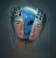 Cory transforms into a blue alien - boy-meets-world fan art