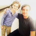 Ed Westwick and Gabriel Gateman, aka younger and older Kent on Wicked City, on set, looking adorable - ed-westwick photo