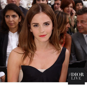 Emma at Dior for the Paris Fashion Week