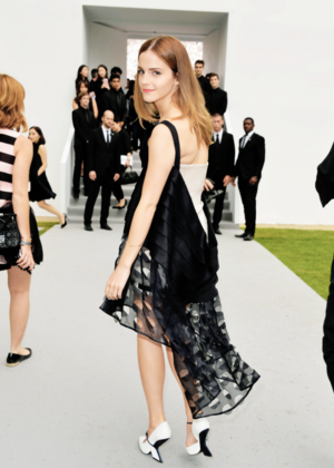  Emma at the Dior show.