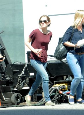  Emma on the set of 'The Circle'