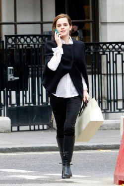 Emma shopping in Central London