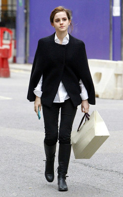 Emma shopping in Central London