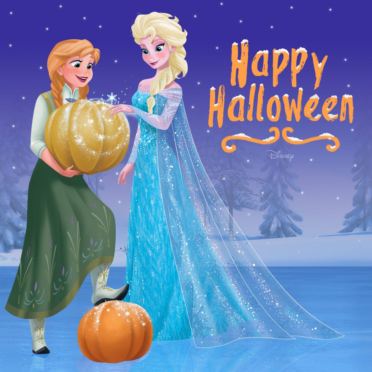 Elsa and Anna Photo: Happy Halloween! 