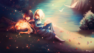  Howl and Sophie Обои
