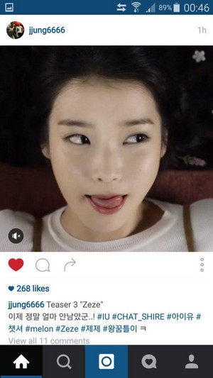  IU's managers supporting 李知恩 由 posting/reposting her Zeze teaser