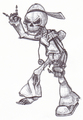 Modern Day Skeleton - drawing photo