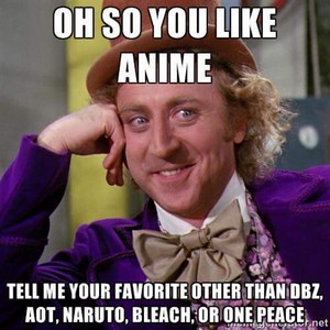 Oh so you like anime