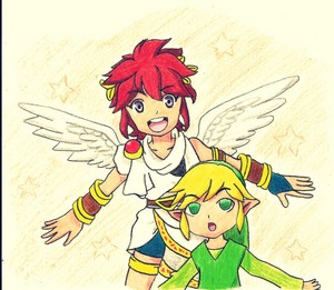  Pit the エンジェル and Toon Link