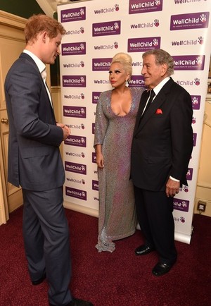  Prince Harry Attends Lady Gaga and Tony Bennett Gala concerto in Aid of WellChild