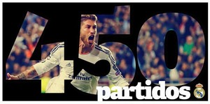  Sergio Ramos 450 matches with Real Madrid