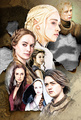 The Ladies of Game of Thrones  - game-of-thrones fan art
