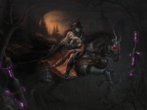  Vampire Hunter D on his Cyborg Horse