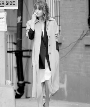  Dakota Johnson is seen doing a photoshoot in New York City this morning on October, 16