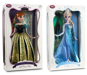  17" Limited Edition Anna and Elsa পুতুল