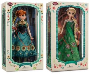 17" Limited Edition Anna and Elsa Dolls