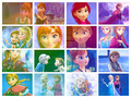 Anna and Elsa collage - disney-princess photo