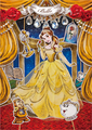 Disney Postcard - Belle - disney-princess fan art